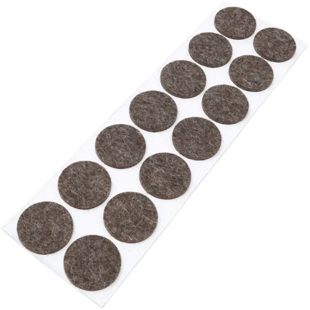 Adsamm Quality feltrini lana Ø 32 mm marrone 14 pezzi 3 mm