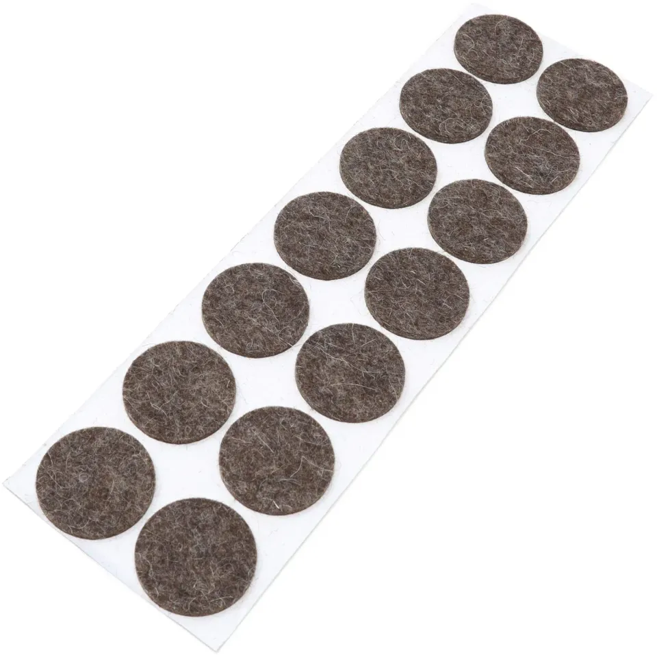 Adsamm Quality feltrini lana Ø 32 mm marrone 14 pezzi 3 mm