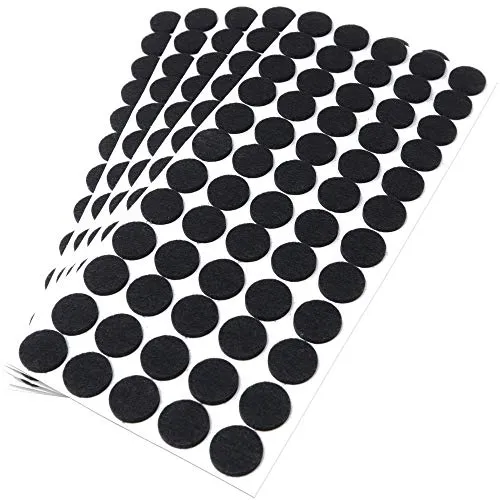 Adsamm feltrini autoadesivi rotondi 20 mm neri 300 pz