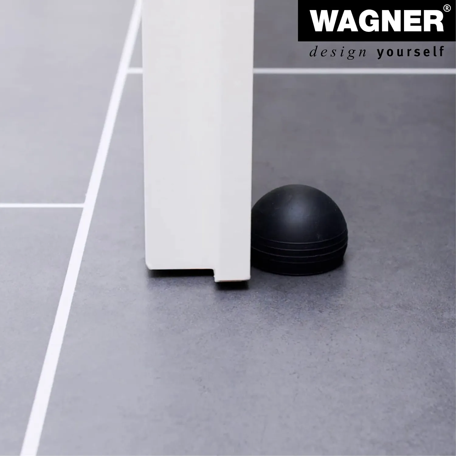 Wagner 15515311 fermaporta pavimento vite e colla gomma