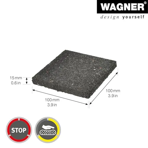 Wagner EH 1900 piedini antivibrazione lavatrice 4 pezzi neri