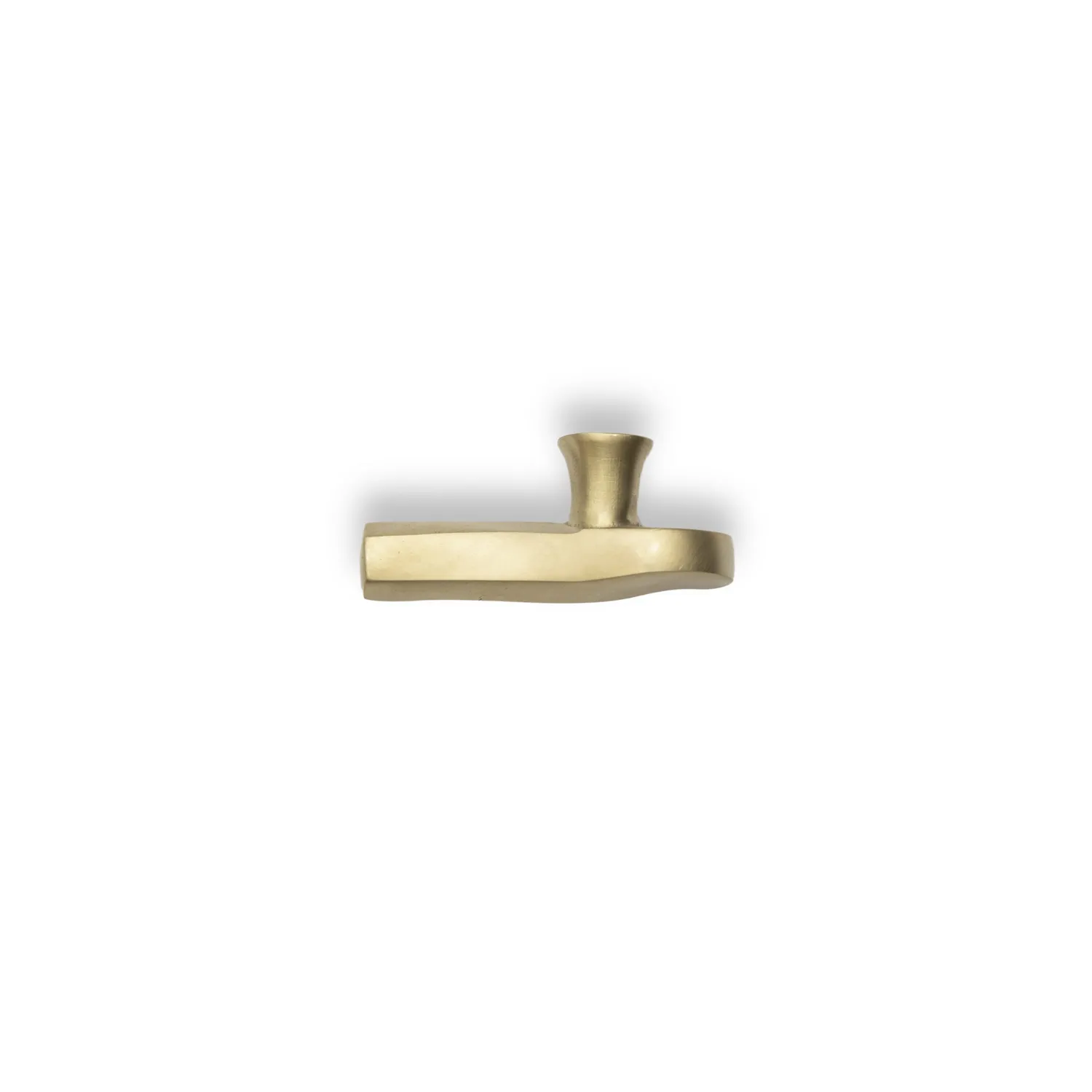 NIVA Design Prisma pomello ottone sinistro geometrico