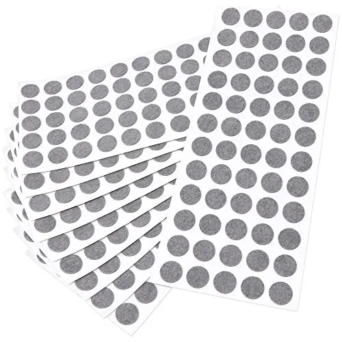 Adsamm ø 14 mm feltrini autoadesivi grigio 600 pezzi ultrasottili