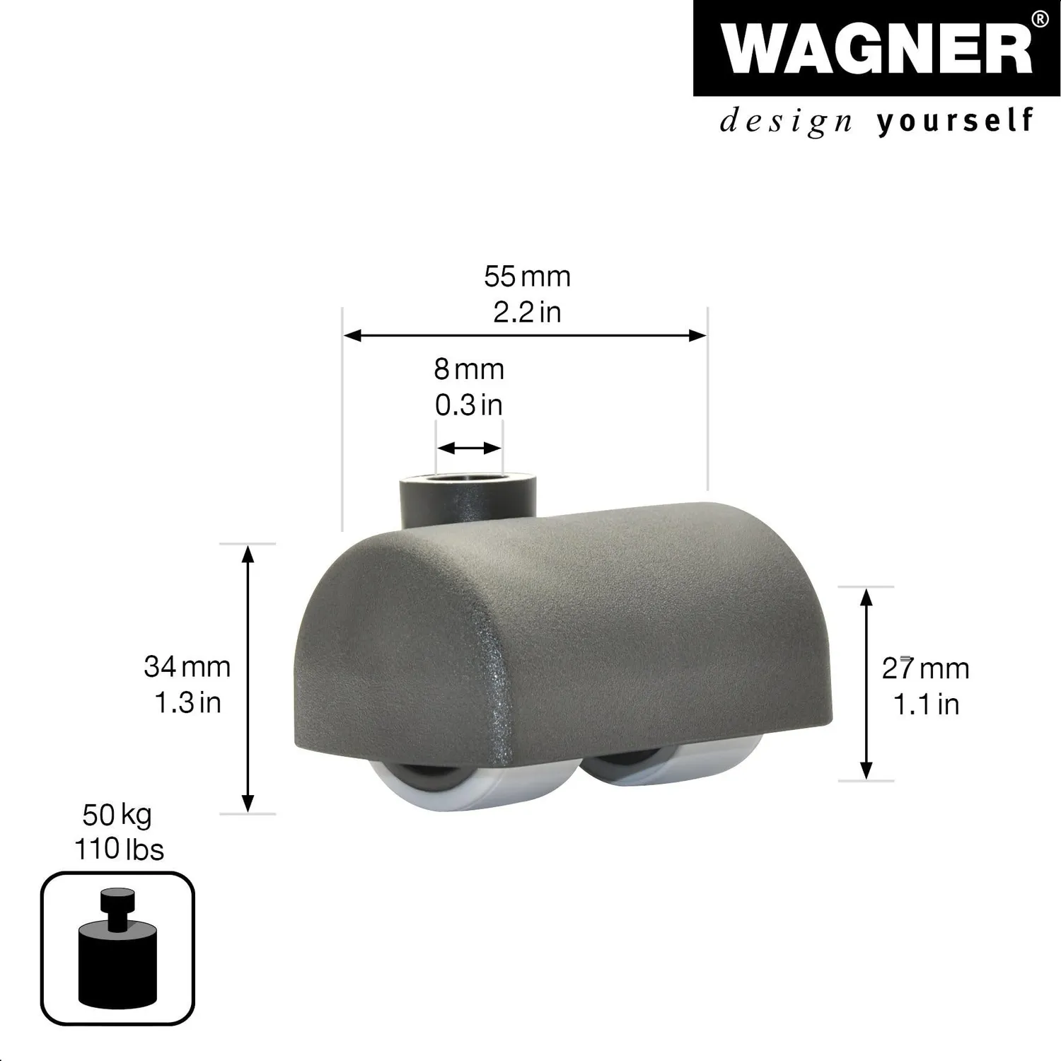 Wagner RO 7370 rotella design nera 27 mm