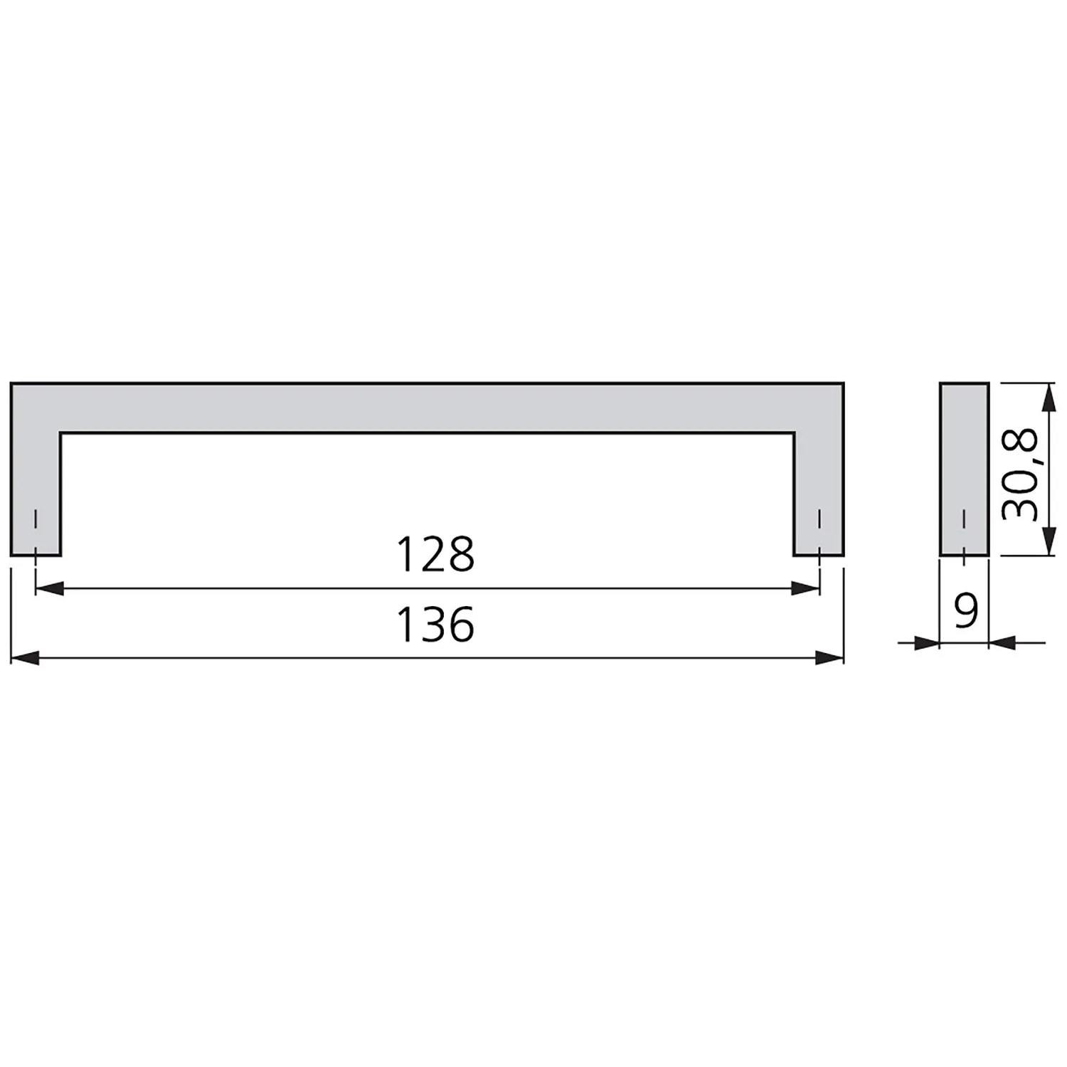 Emuca Frontino 20 maniglie 128mm nichel 5pz