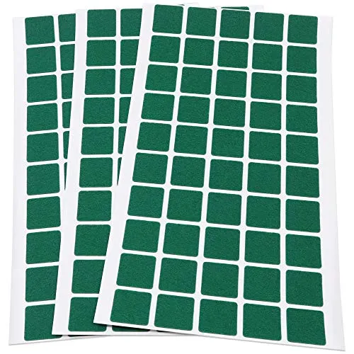Adsamm ultrasottili feltrini per mobili quadrati 20x20mm verdi 150pz