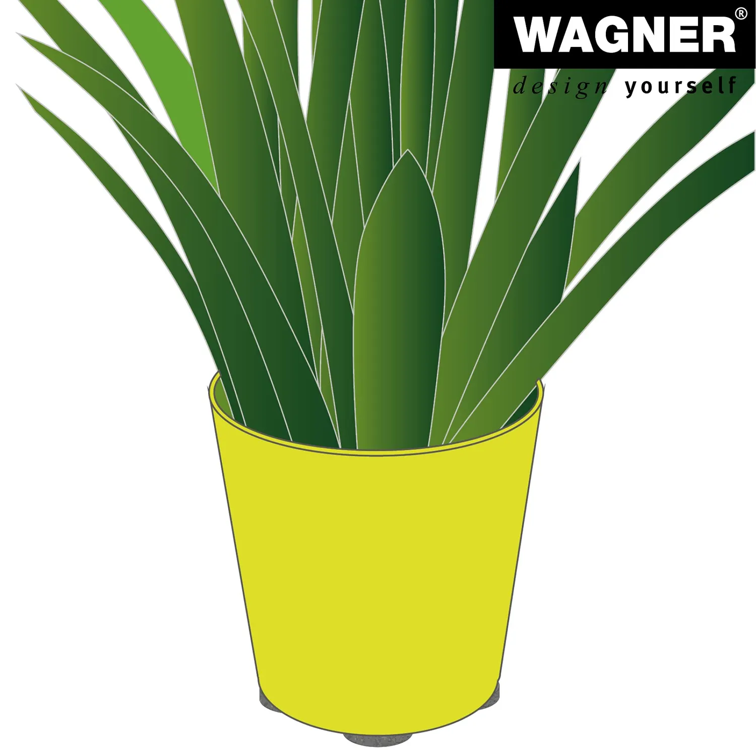 Wagner GH 0801 piedini per vasi gomma marrone 4 pezzi