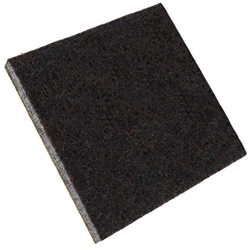 Adsamm feltrini quadrati 50x50 mm marroni 100 pezzi