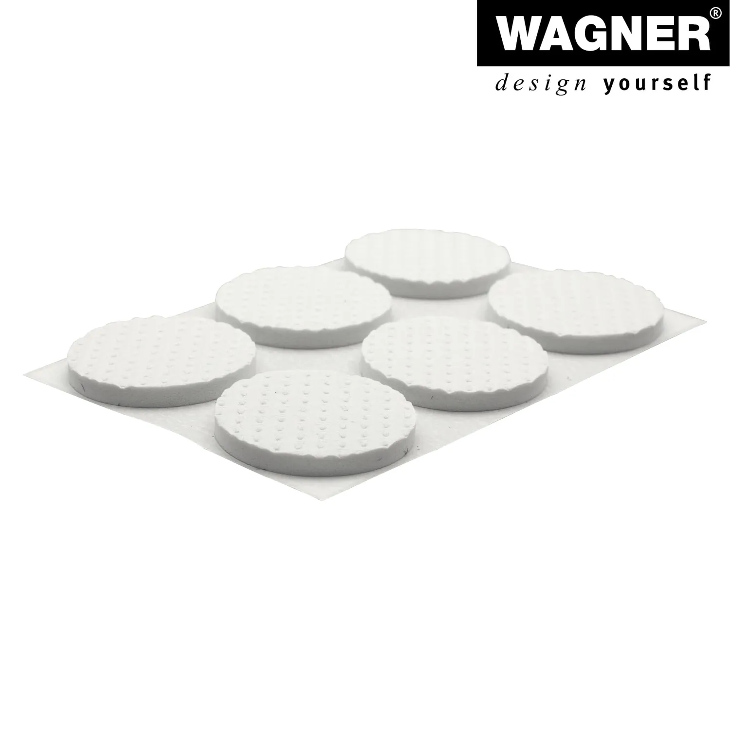 Wagner 16022899 paracolpi EVA Ø 28 mm bianco 12 pezzi autoadesivi