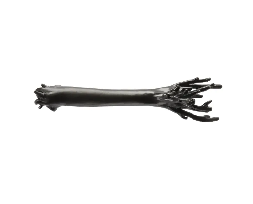 NIVA Design Corallo maniglia porta nera ottone