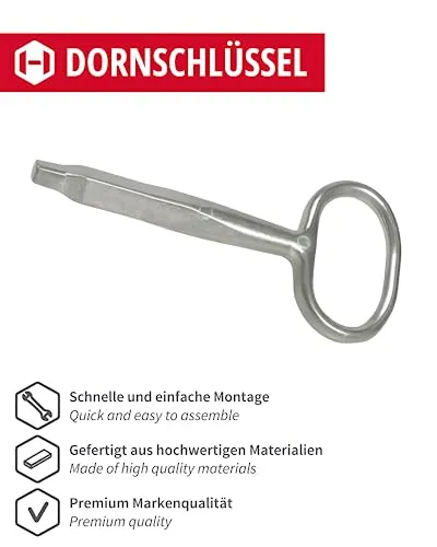 Gedotec EASY chiave quadrata 8x8 mm zinco 1 pezzo