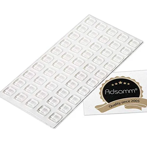 Adsamm paracolpi adesivi trasparenti tondi Ø12 mm x 3 mm medi