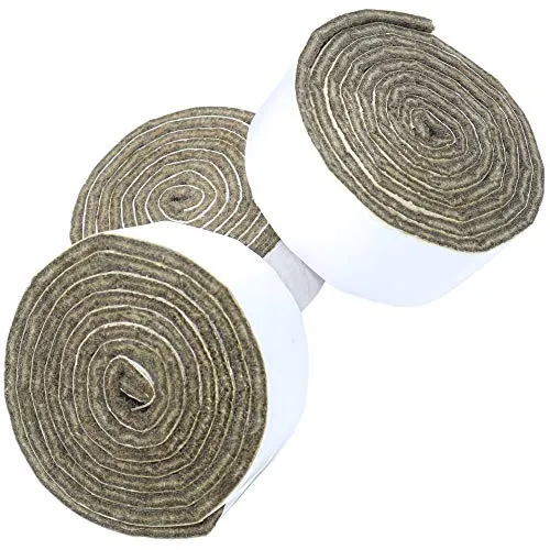 Adsamm Rotolo Feltro Adesivo 29x1000 mm Marrone 3 Rotoli 3,5 mm