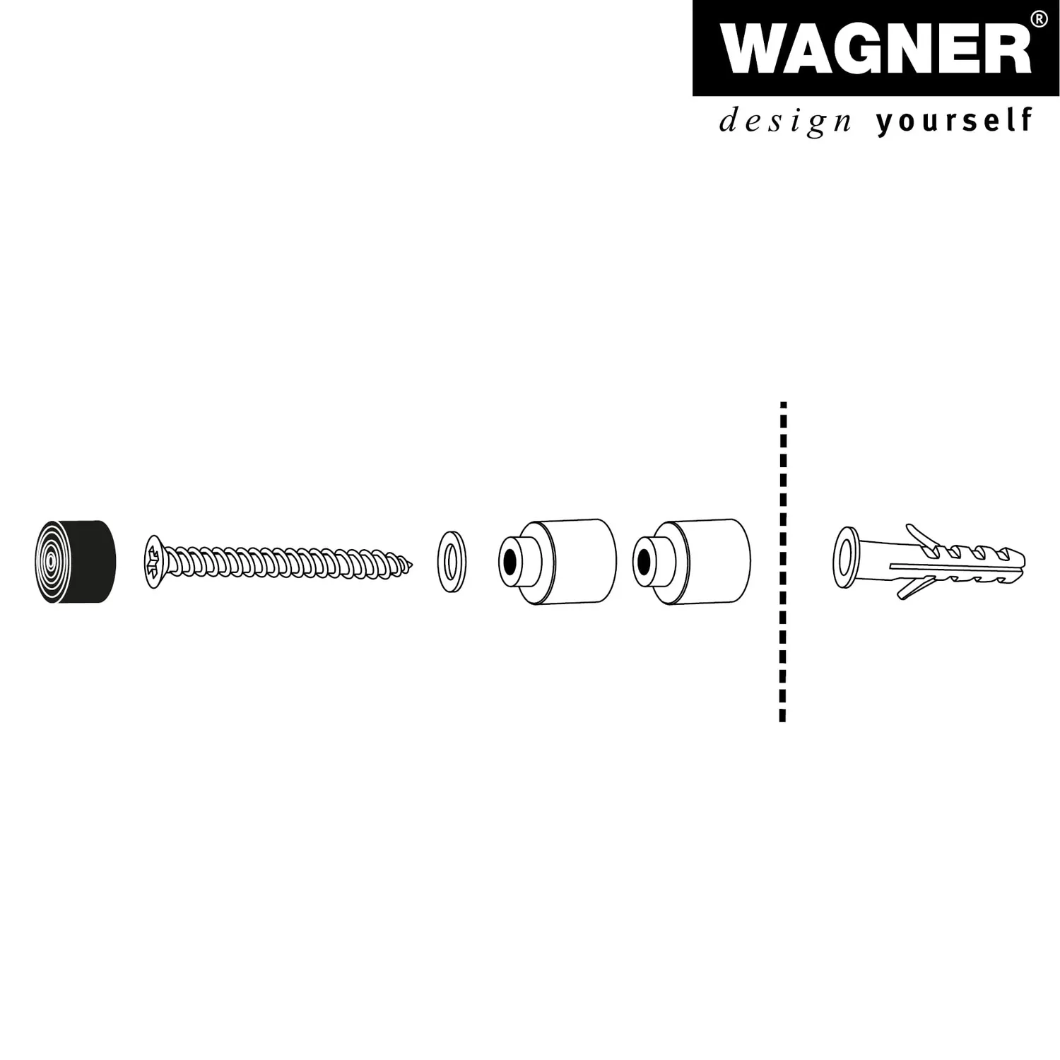 Wagner EH 5113 Kombi Stick Small fermaporta parete zinco 12 mm