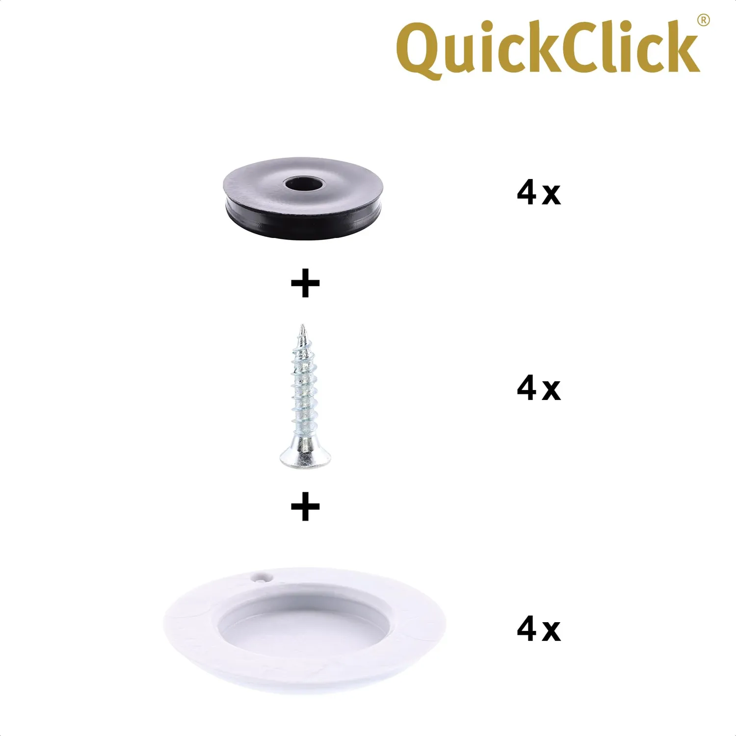 Wagner QuickClick 16791899 feltrini avvitare 25 mm 4pz moquette