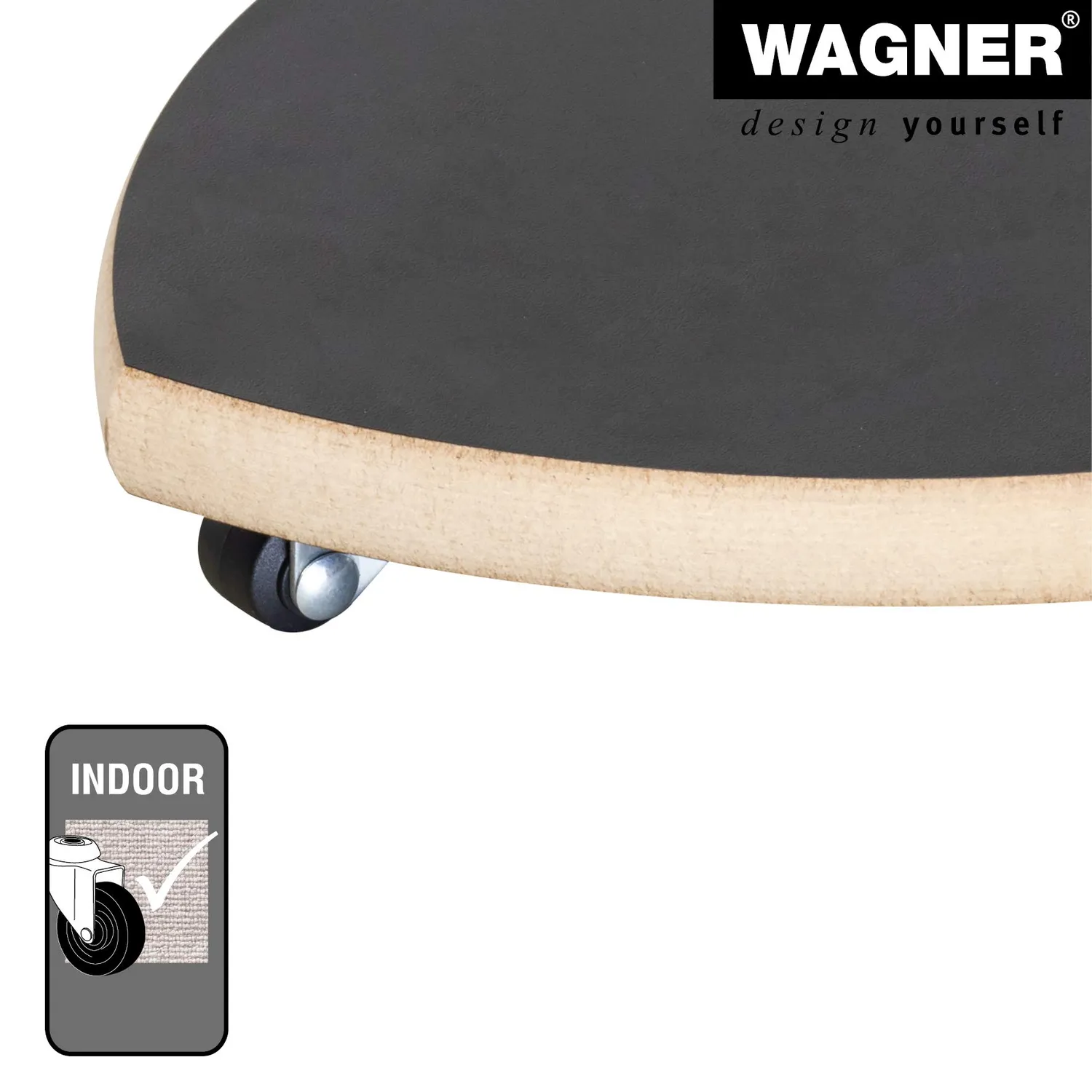 WAGNER Black 20027701 carrello piante nero Ø33 cm 100 kg