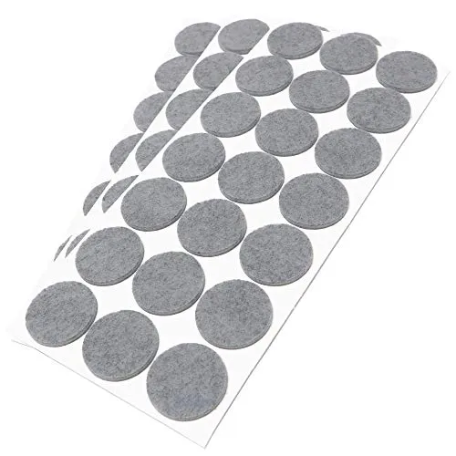Adsamm Feltrini Autoadesivi Rotondi 63 Pezzi Grigio Ø 30 mm