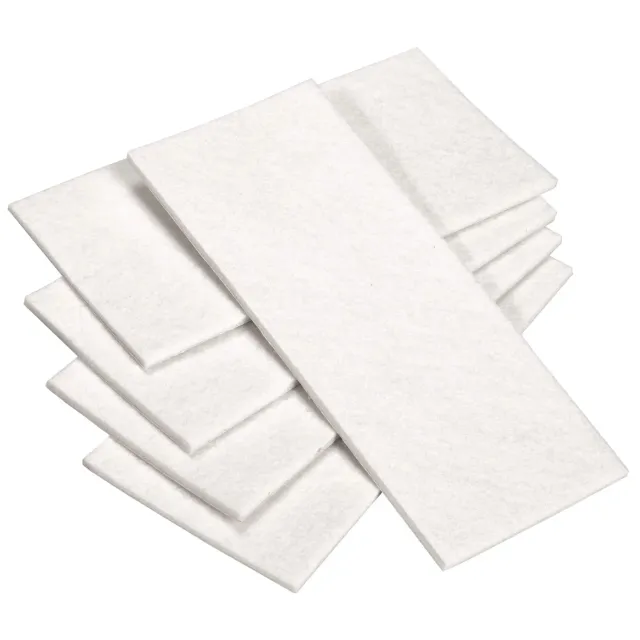 Adsamm fogli feltro autoadesivo 80x180 mm bianco 5 pezzi 3,5 mm