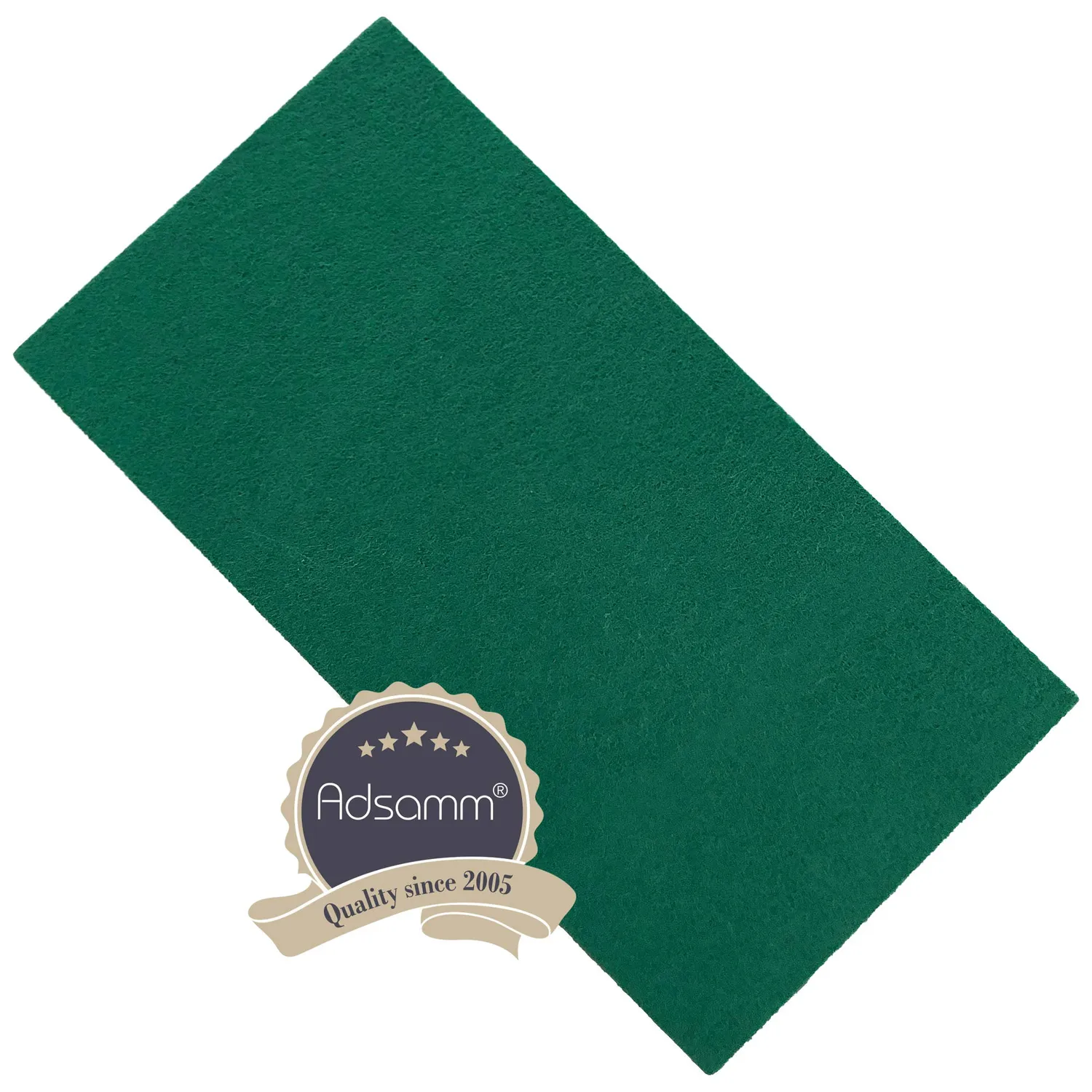Adsamm Foglio Feltro Autoadesivo Verde 10x20 cm 1,5 mm