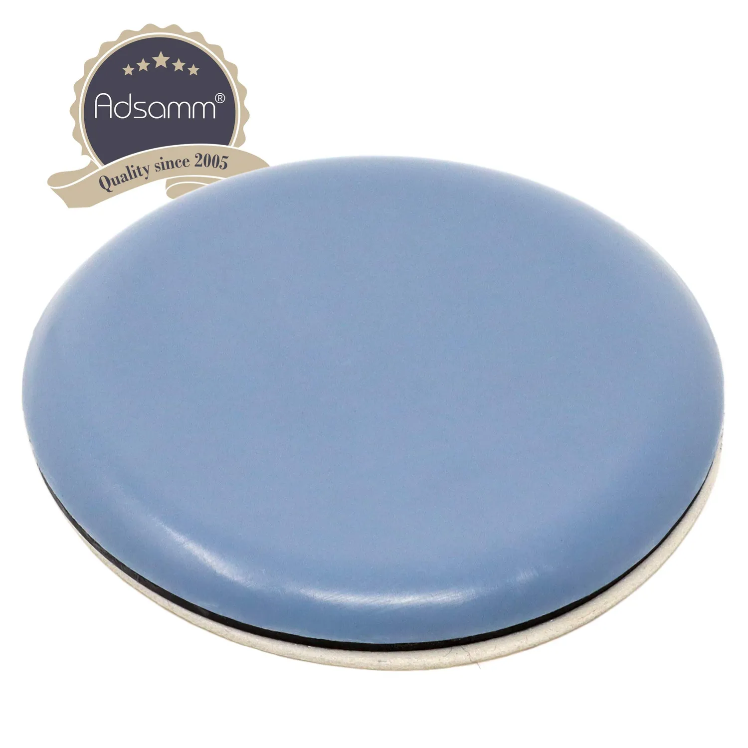 Adsamm Pattini PTFE Autoadesivi Ø 50 mm 4 Pezzi Grigio
