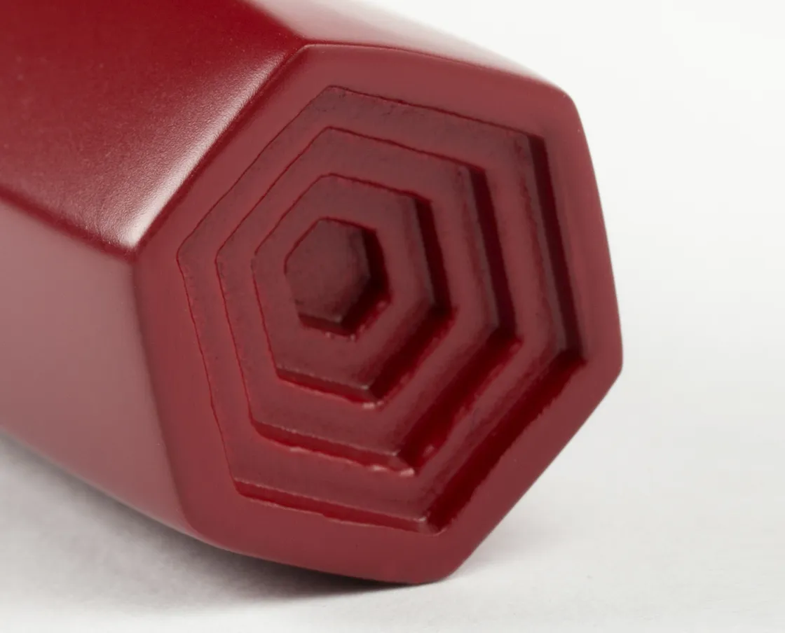 NIVA Design Prisma maniglia bordeaux opaca alluminio