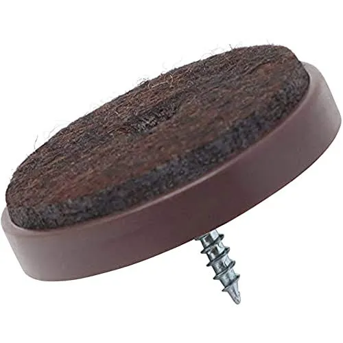 Adsamm Feltrini con vite Ø 40 mm 100 pezzi marroni parquet