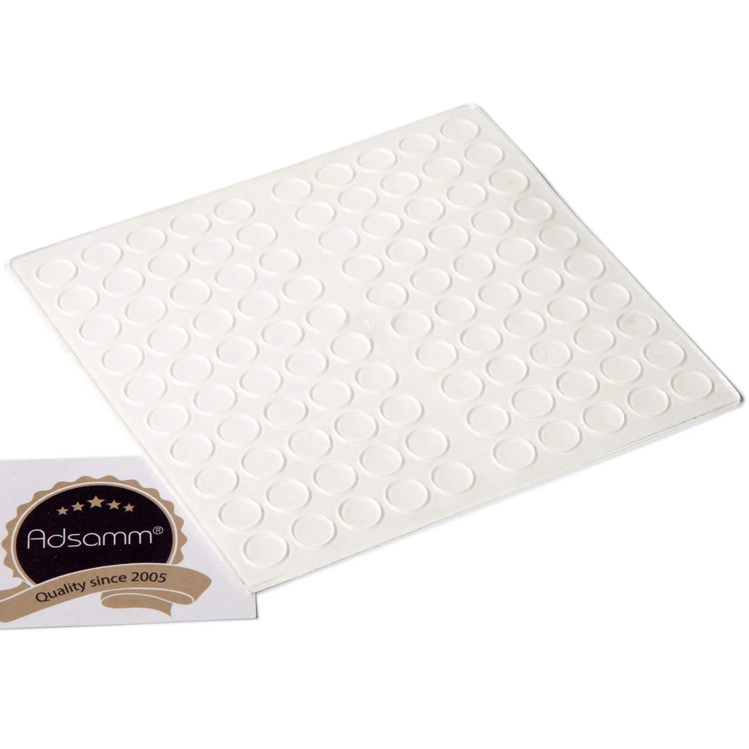 Adsamm gommini cilindrici trasparenti 10 mm adesivi