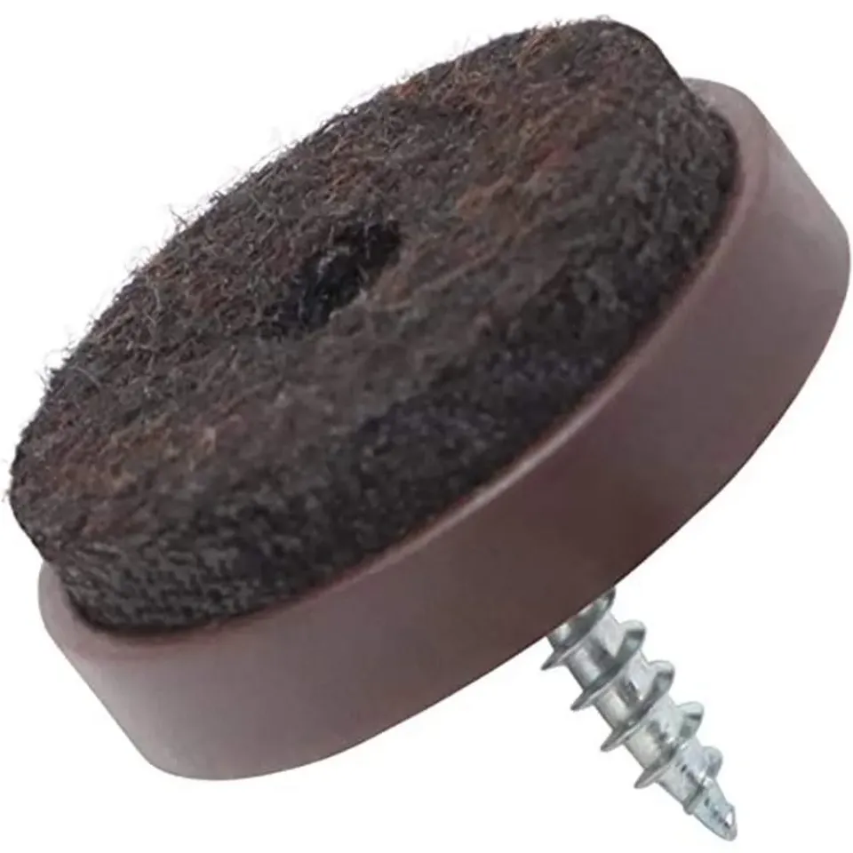 Adsamm Feltrini con Vite Ø 28 mm Marrone 32 Pezzi