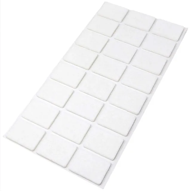 Adsamm Feltrini Autoadesivi 25x35 mm Bianchi 24 Pezzi 3,5 mm