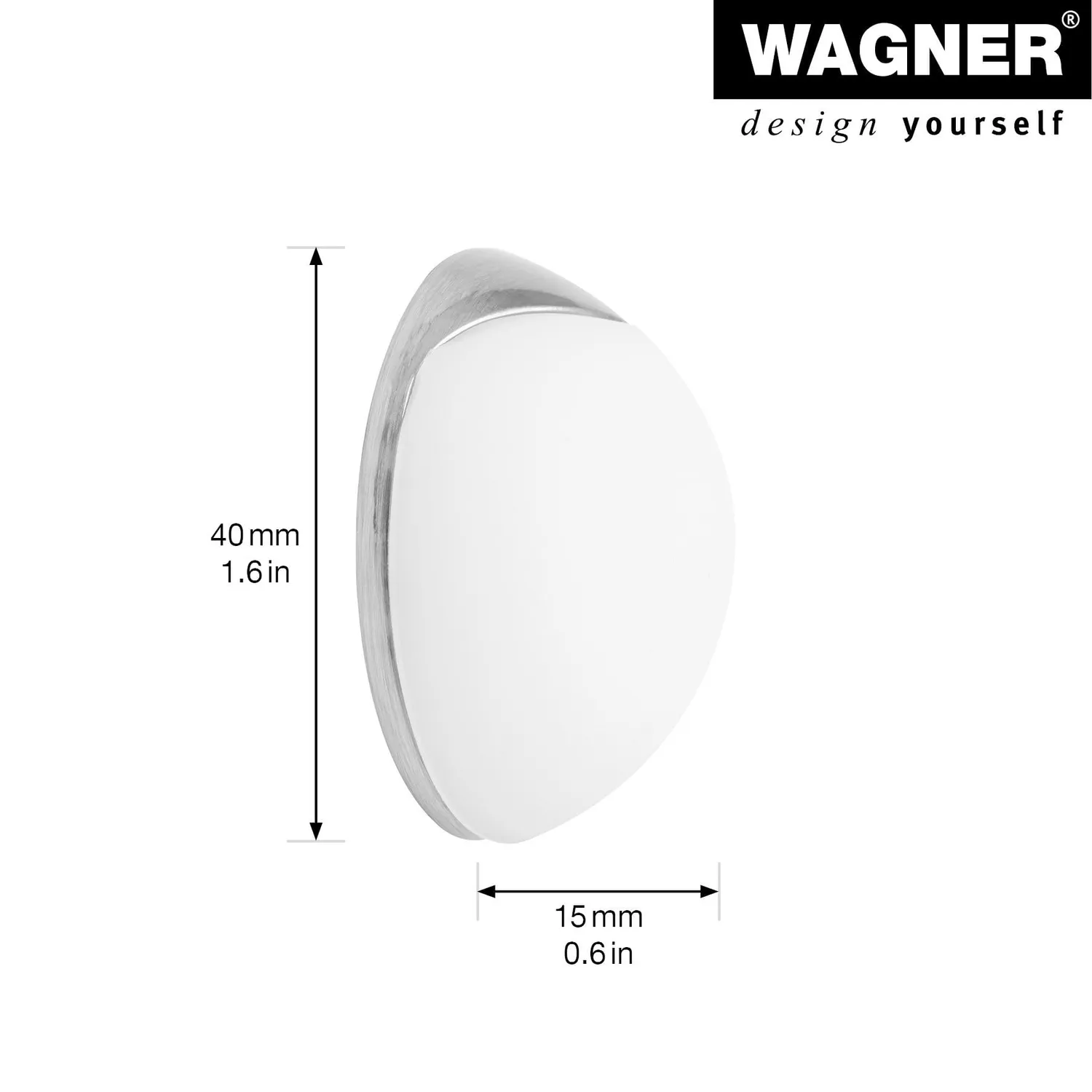Wagner Fermaporta muro avvitare incollare 38 mm