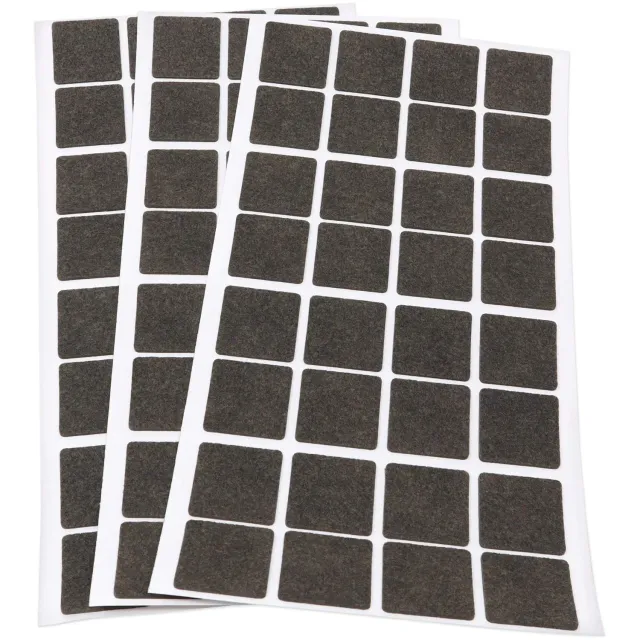 Adsamm ultrasottili feltrini quadrati 25x25 mm marroni 96 pezzi 1,5 mm