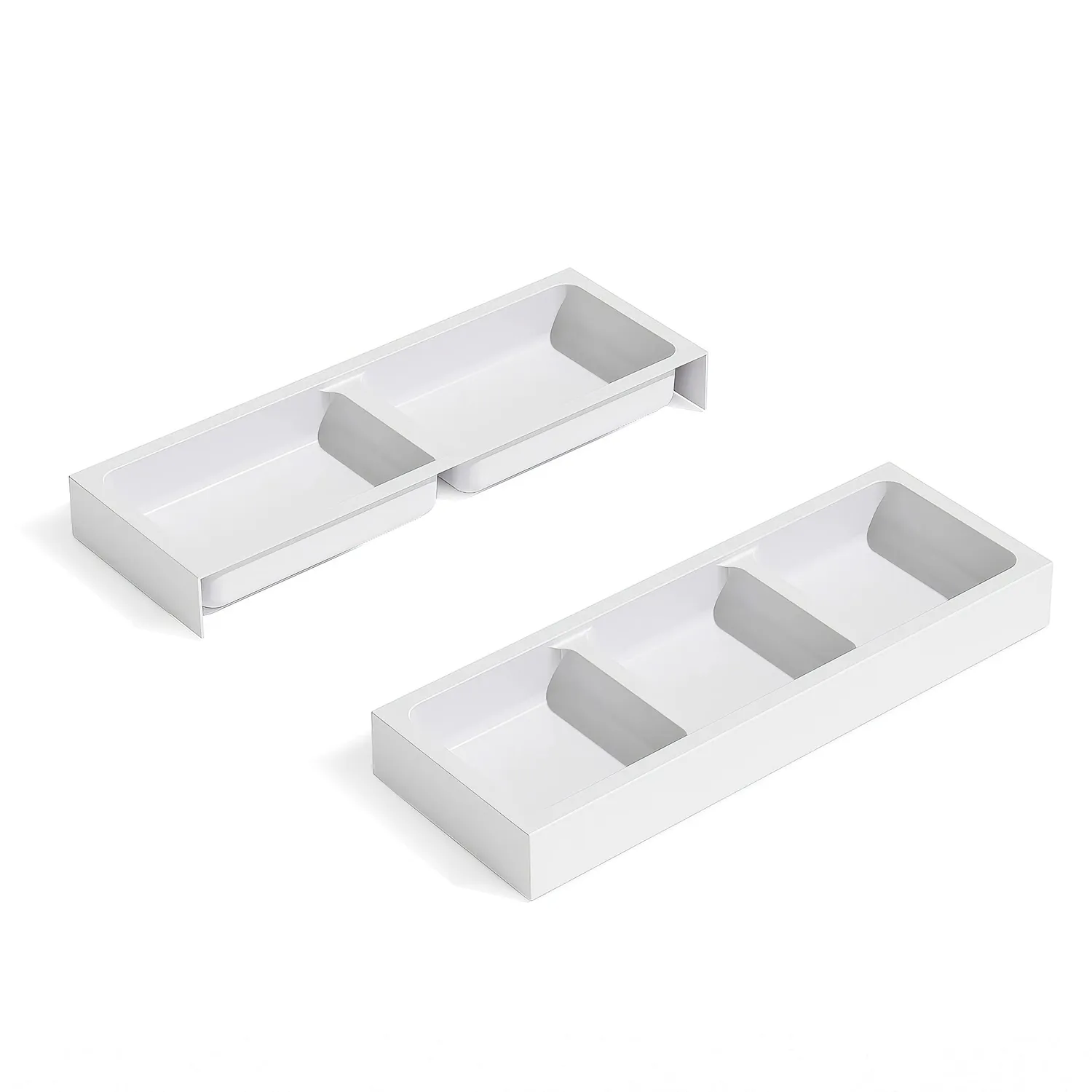 Emuca Tidy organizer cassetti bianchi 6 pezzi ABS impilabili