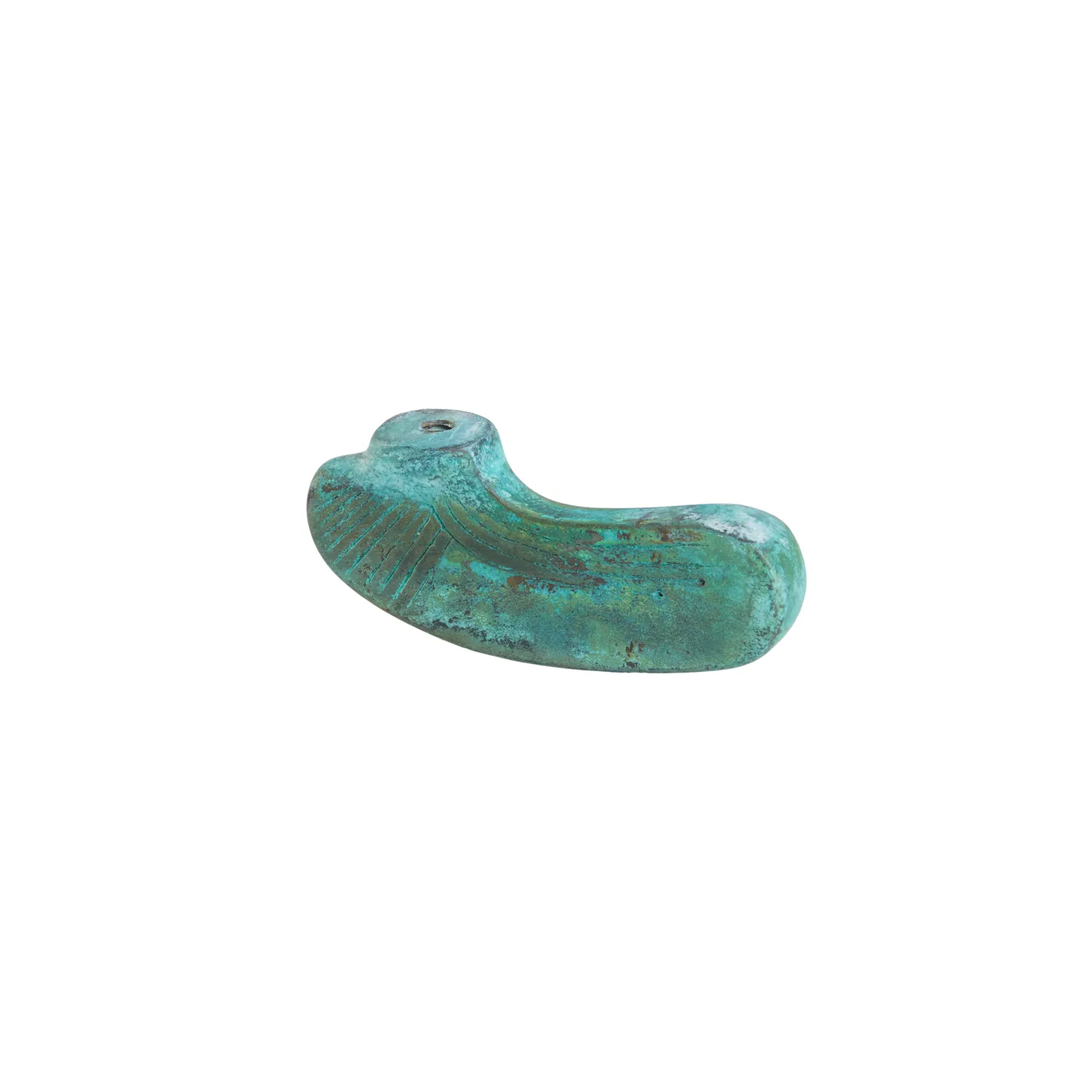 NIVA Inca pomello ottone verde goffrato