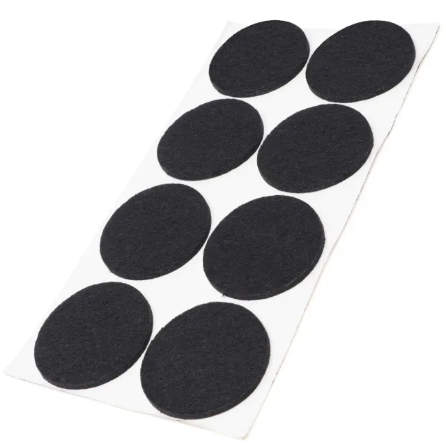 Adsamm feltrini autoadesivi Ø50 mm neri 8 pezzi