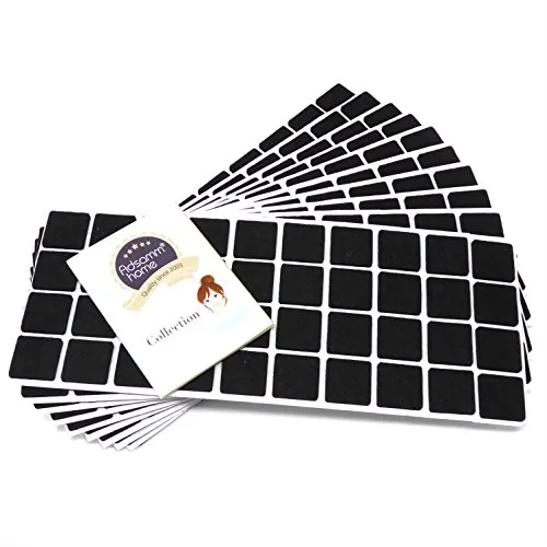 Adsamm 25x25 mm feltrini quadrati neri 400 pezzi