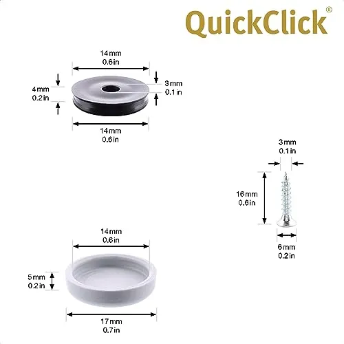 Wagner QuickClick 16791699 feltrini avvitare 17 mm 4 pz