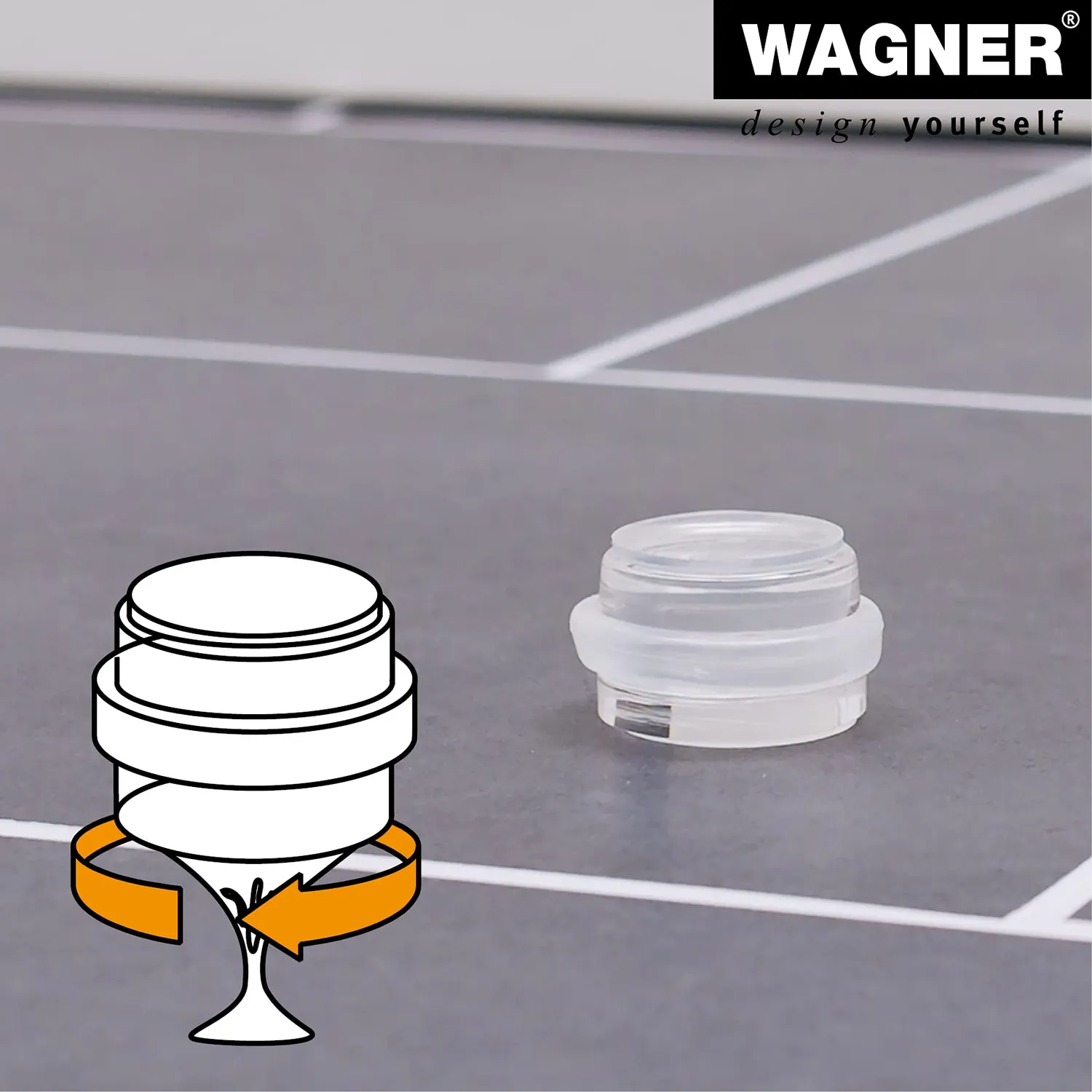 Wagner Clear Duo Fermaporta Pavimento Muro Trasparente