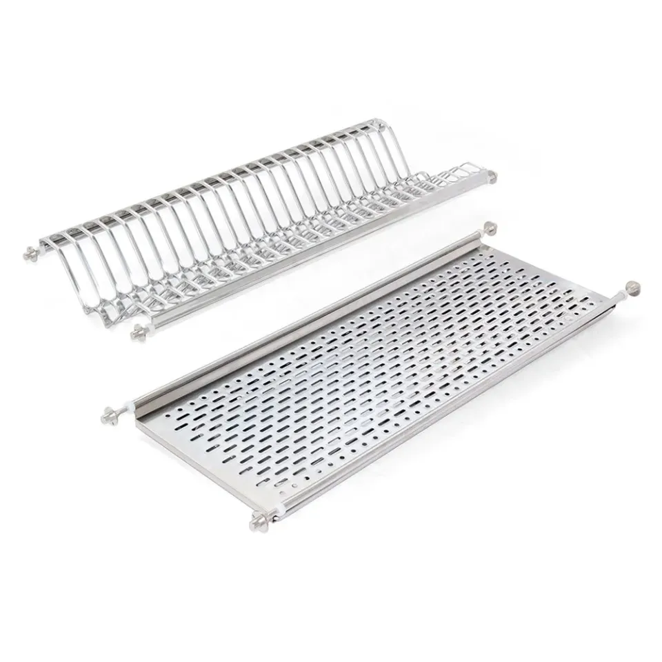 Emuca scolapiatti pensile inox 70 cm argento gocciolatoio