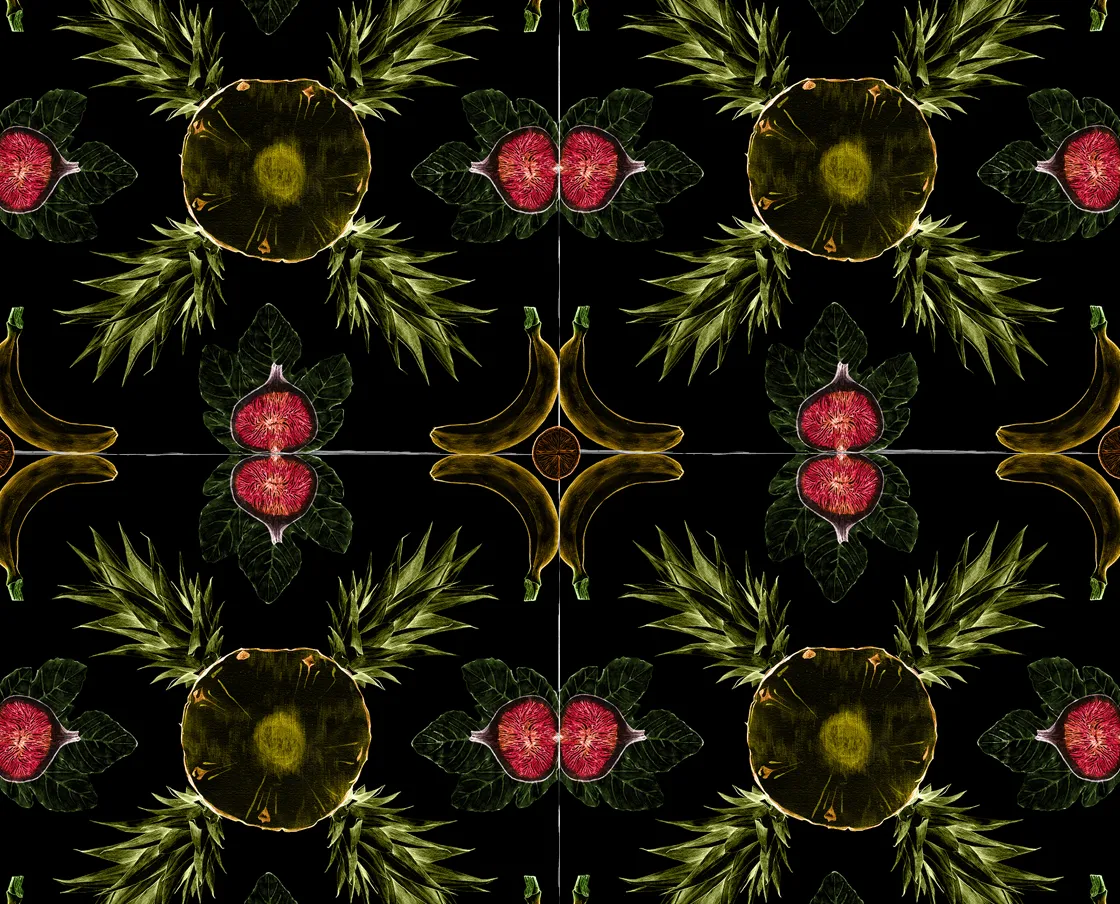 NIVA Design Costarica Black carta da parati disegnata a mano