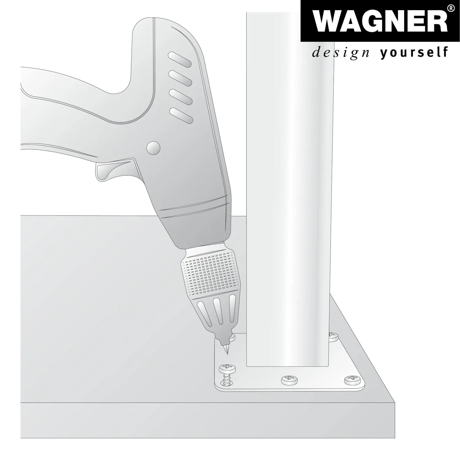 Wagner ST 5012 gamba mobile a U inox 720x700 mm 1 pz