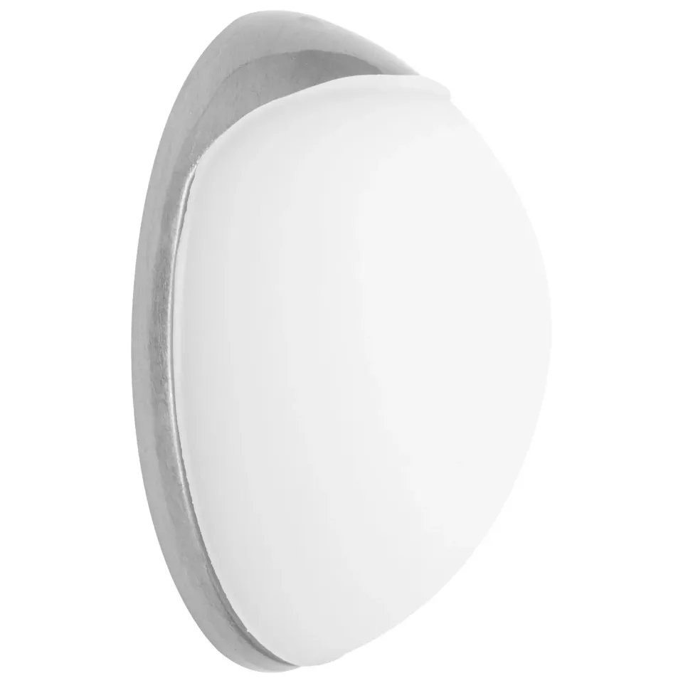 Wagner 15512311 fermaporta a parete bianco Ø30 mm effetto inox