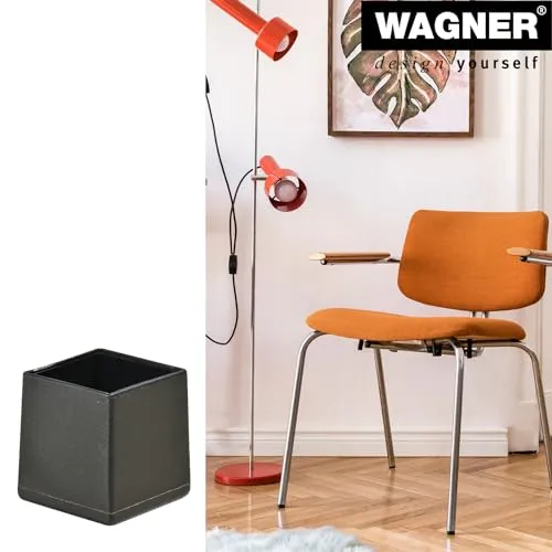 Wagner 15052099 tappi per tubi quadrati 4 pezzi 20/24 mm neri