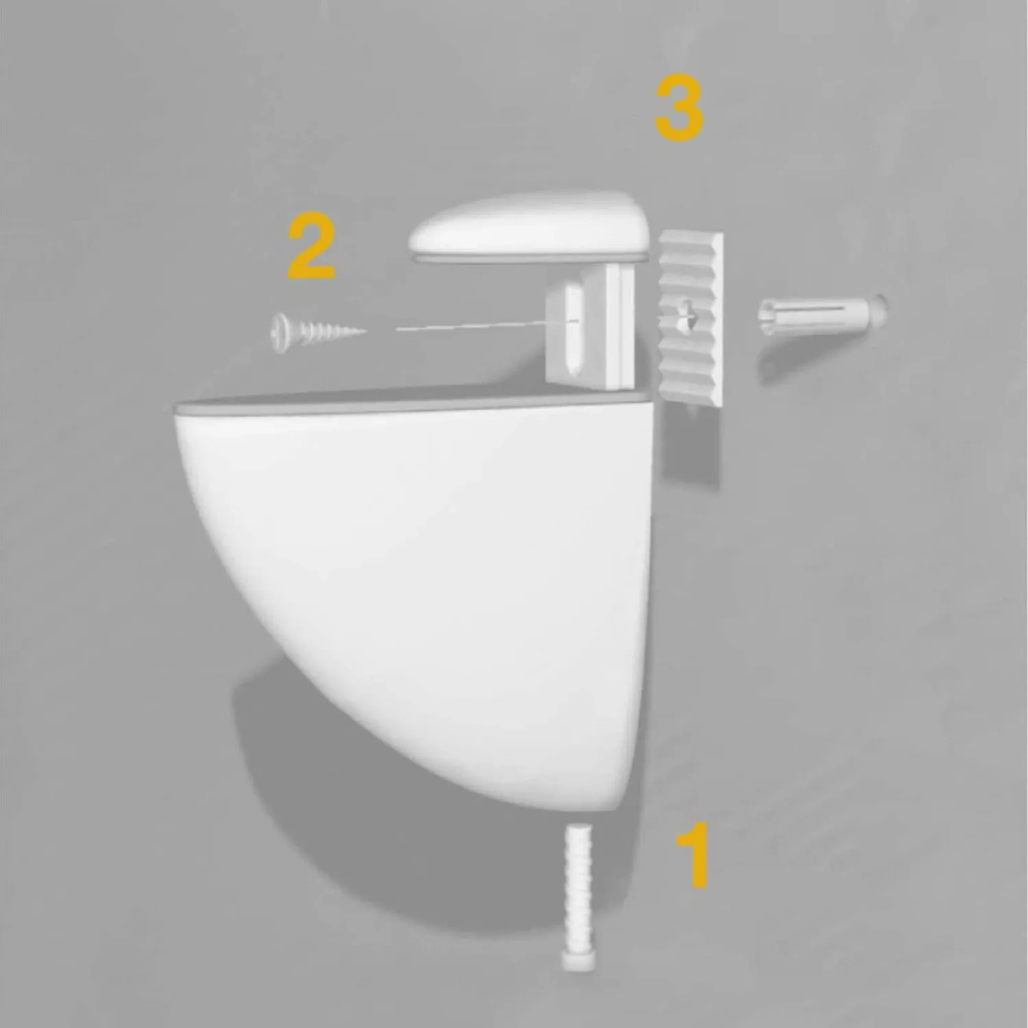 Emuca Azor 4009424 reggimensola nichel satinato coppia legno vetro