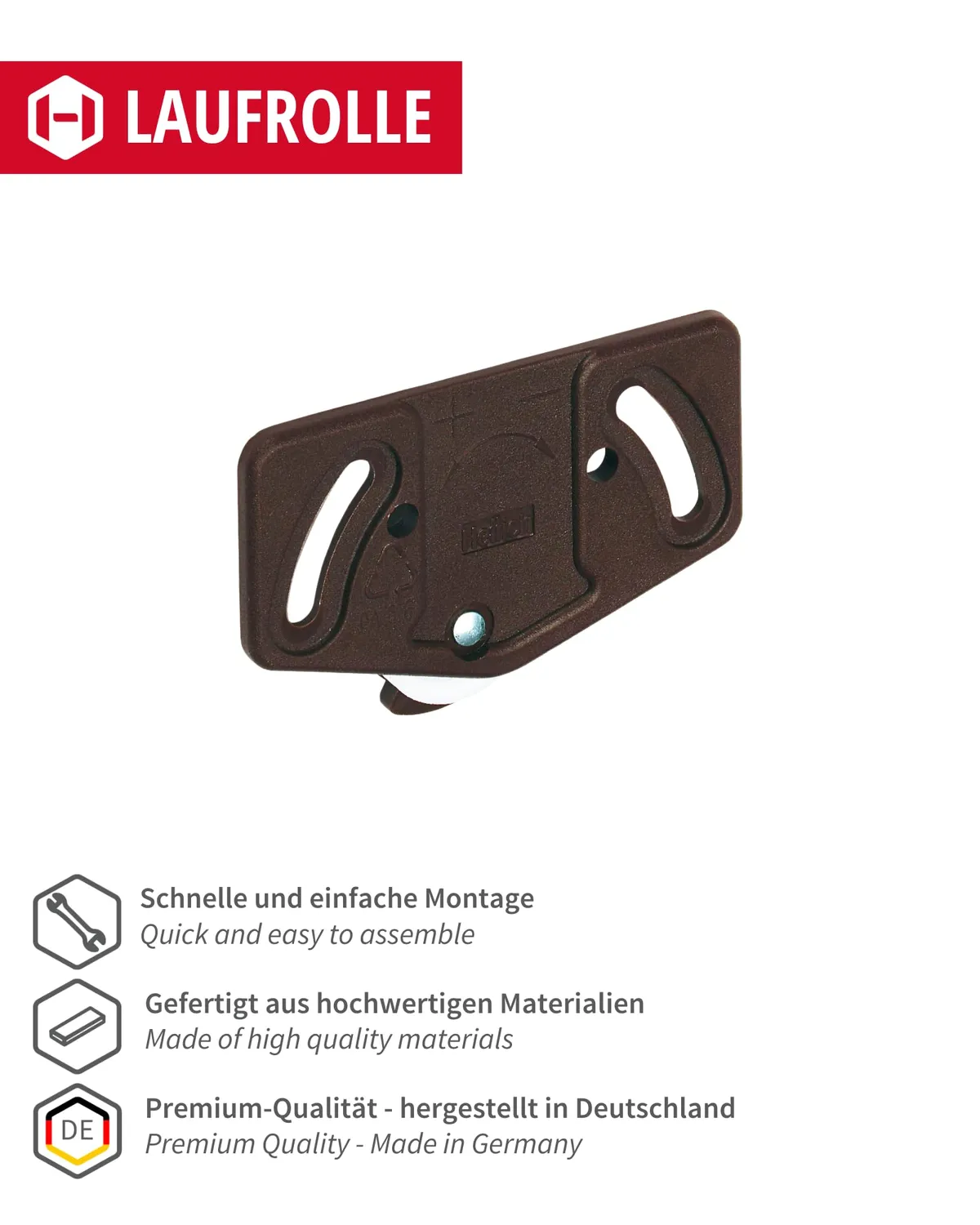 Gedotec Slide Line 55 rotella porta scorrevole 15 kg