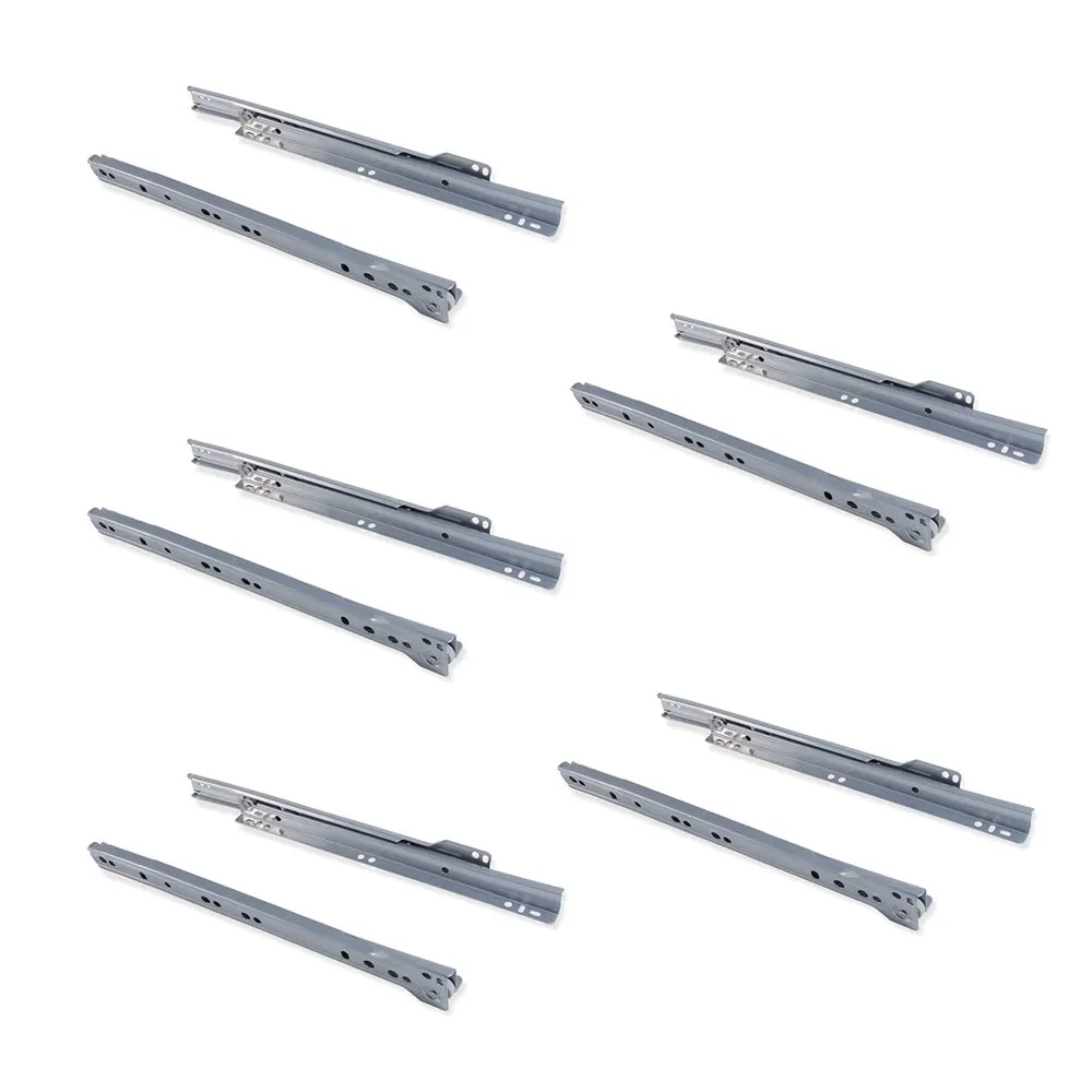 Emuca Vertex guida cassetto a rulli 450 mm bianca set 5 coppie