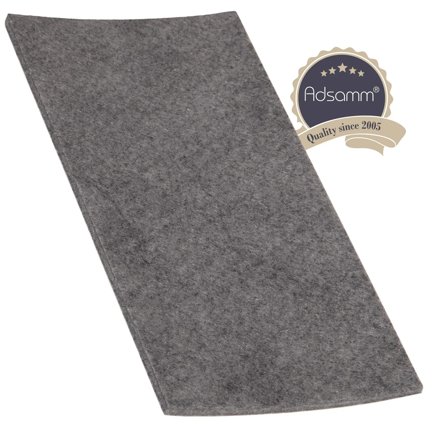 Adsamm 100x200 mm feltro adesivo grigio da ritagliare
