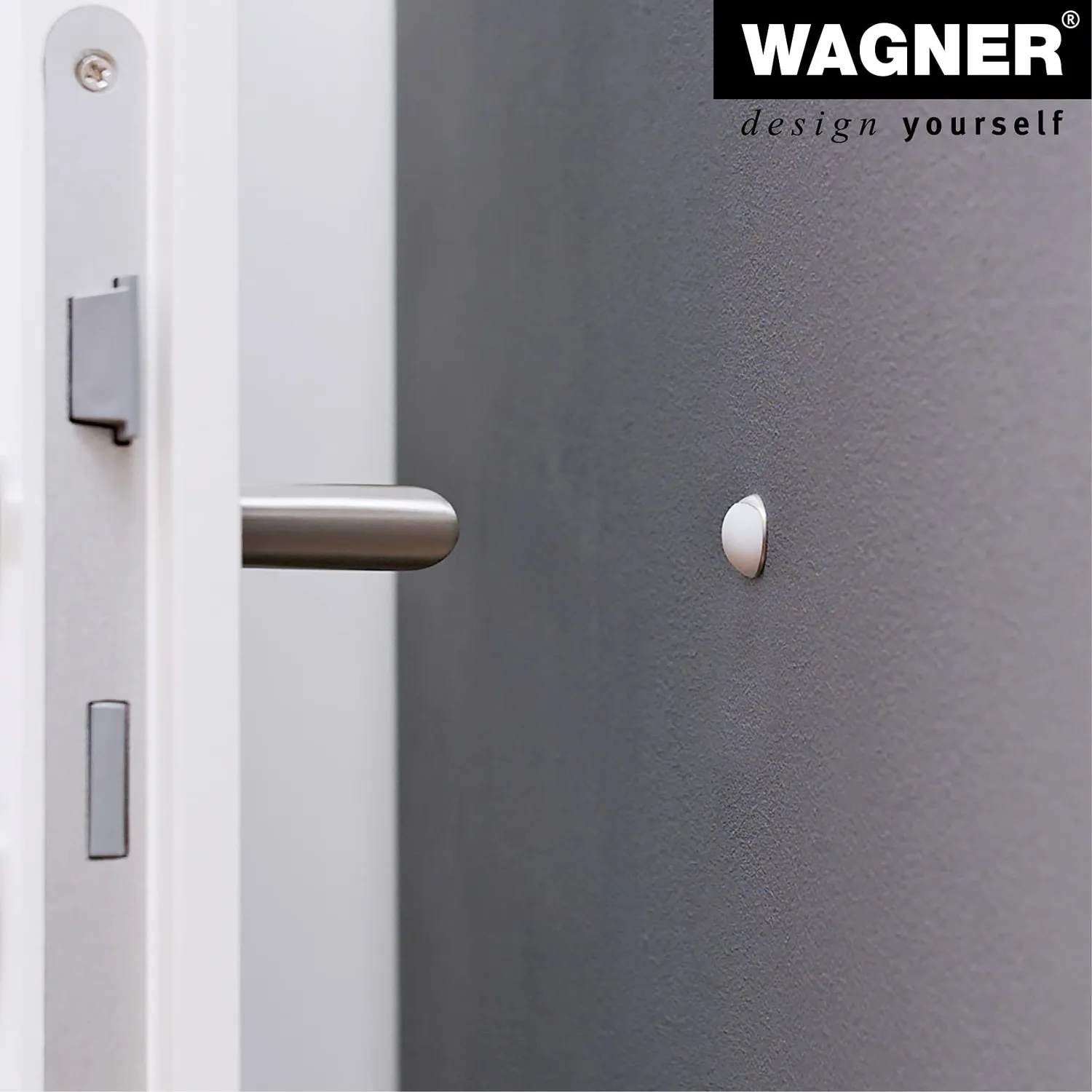 Wagner 15512202 fermaporta muro Ø20x8 set 2 pz zinco bianco