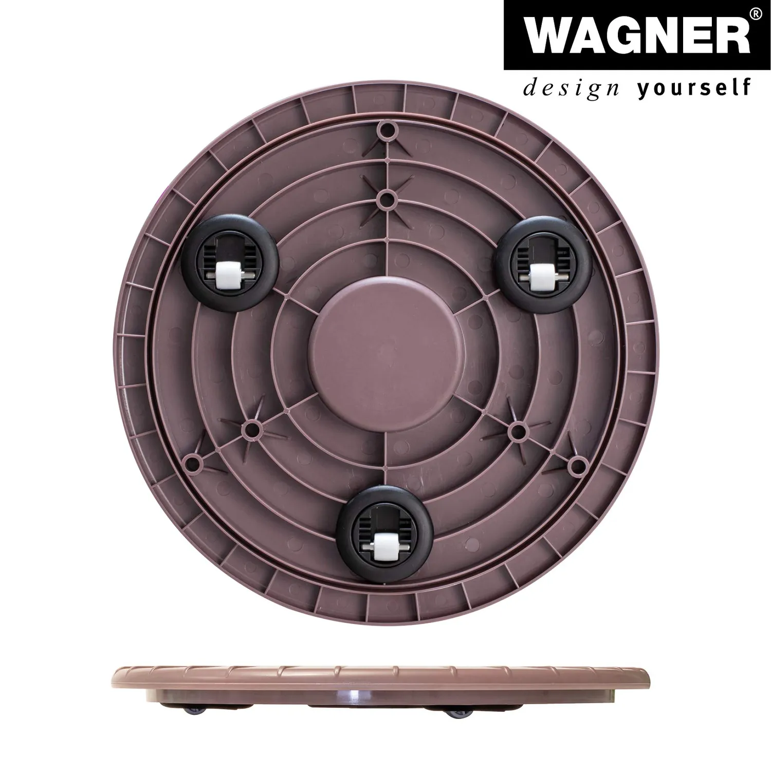 Wagner Ultraflat 20044001 carrello piante Ø 30 cm malva 100 kg