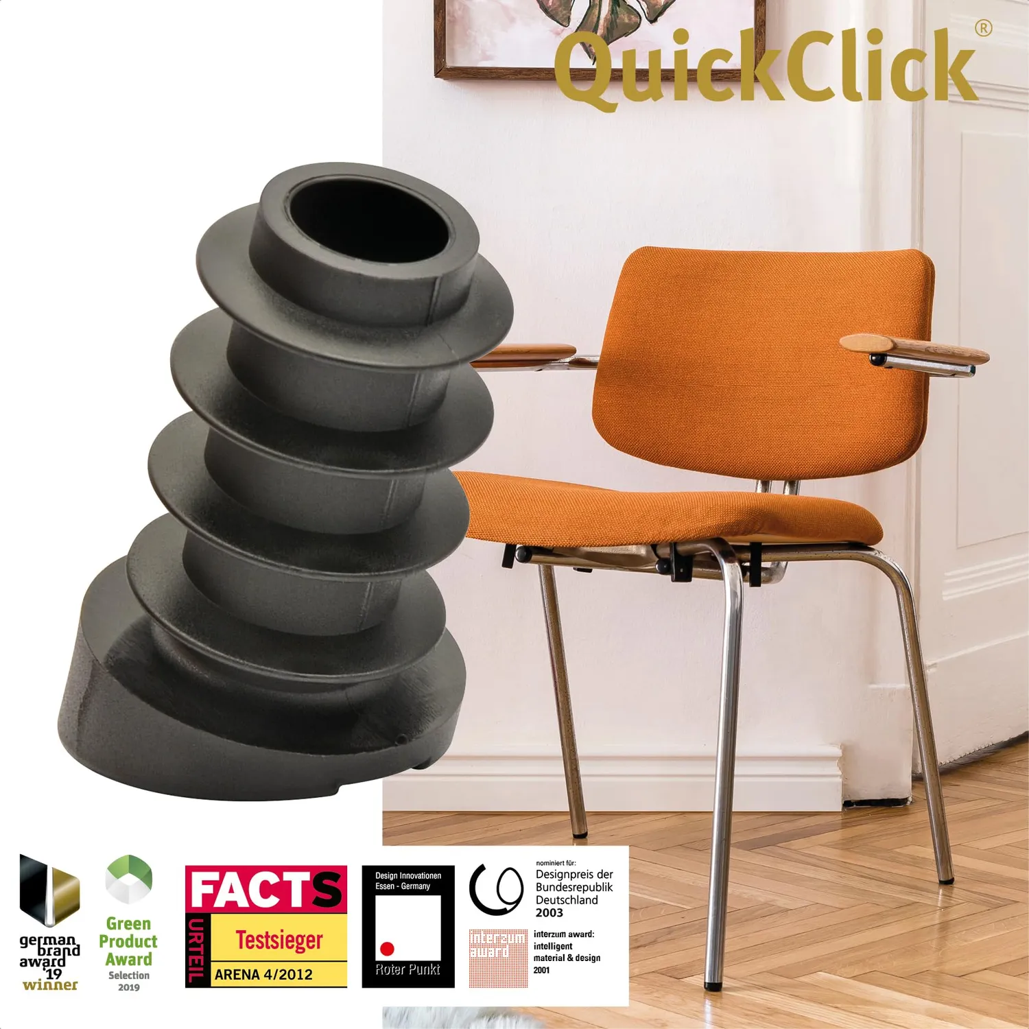 Wagner QuickClick 15786900 feltrini sedie 16/20 mm 18° 4 pezzi