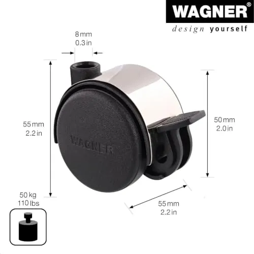Wagner Design 01102801 RO 1028 rotella 50 mm dura freno